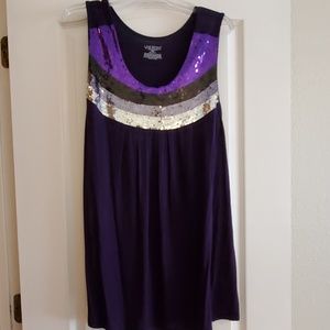 Purple Sparkle Tank Top - Lane Bryant